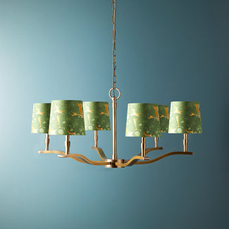 Albafloss chandelier in antiqued brass