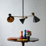 Bow Tie three arm chandelier in black