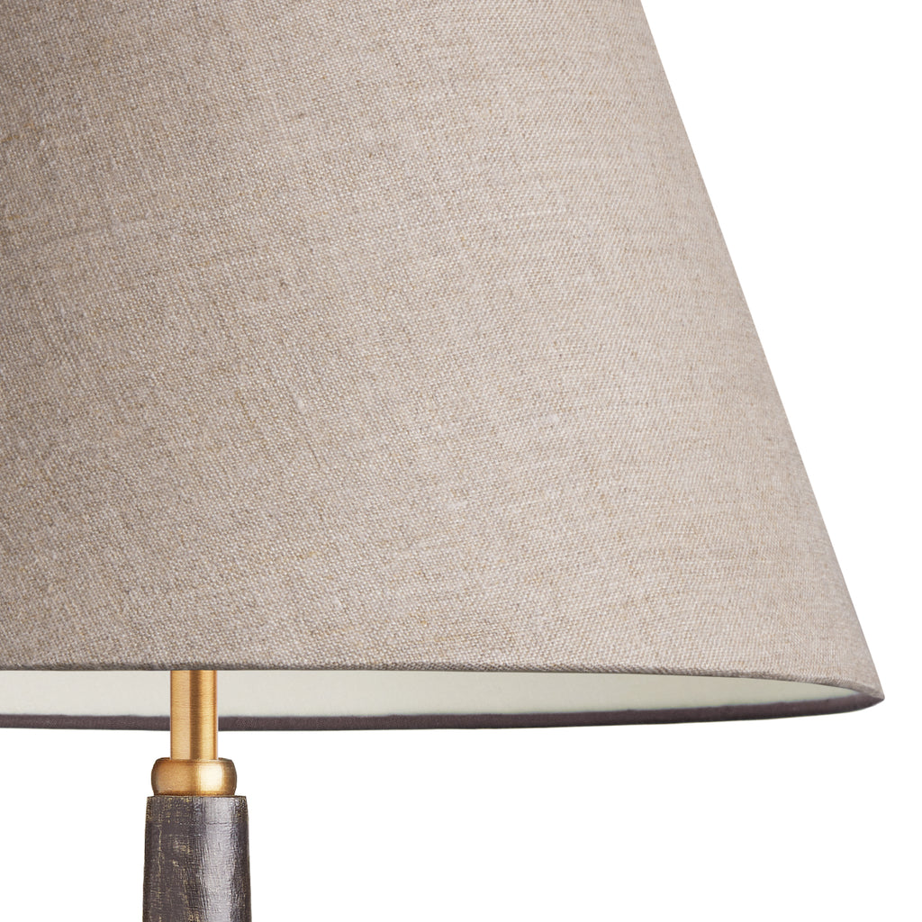 8 inch empire clip on shade in natural linen