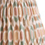 6 inch empire clip on shade in teal and brown Small Ikat Spot linen by GP & J Baker