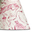 10 inch empire shade in red tanaro hand made marbled paper