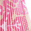12 inch empire shade in koyari ikat pink and ecru silk