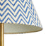 8 inch empire shade for cordless lamps in ocean maps hand painted card