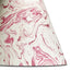 8 inch empire shade for cordless lamps in red tanaro hand made marbled paper