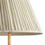 6 inch empire shade for cordless lamps in green candy stripe block printed cotton