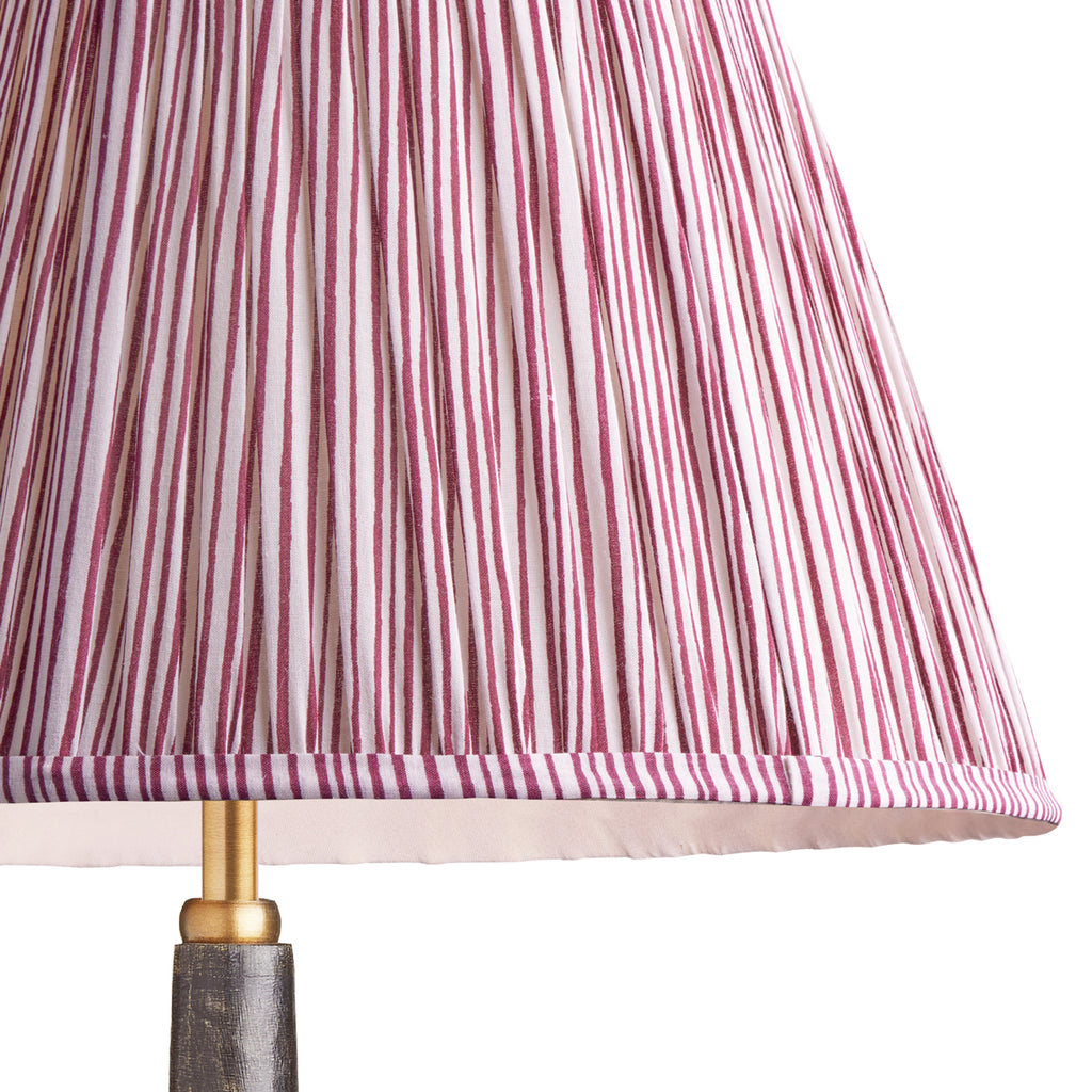 10 inch empire shade for cordless lamps in ruby candy stripe