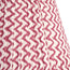 10 inch empire shade for cordless lamps in crimson chevrons with crimson tape