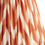10 inch empire printed linen ikat shade for cordless lamps in orange zig-zag