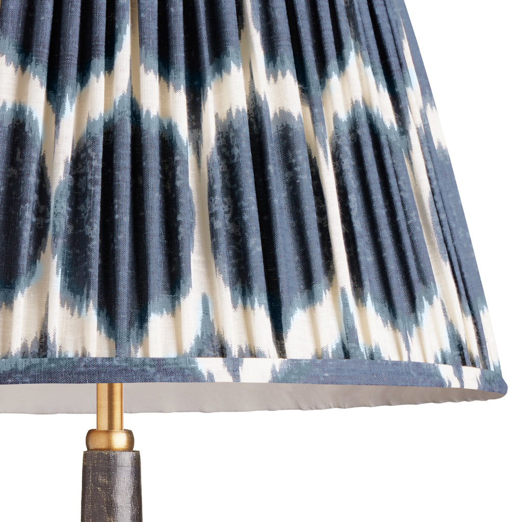 10 inch empire printed linen ikat shade for cordless lamps