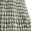 16 inch straight empire shade for cordless lamps in savannah block printed cotton in Teal with Inky Black Tape