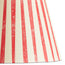 12 inch straight empire shade in scarlet tapers hand painted card