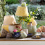 14 inch gathered straight empire shade in Cappuccino Antonine by Novogratz
