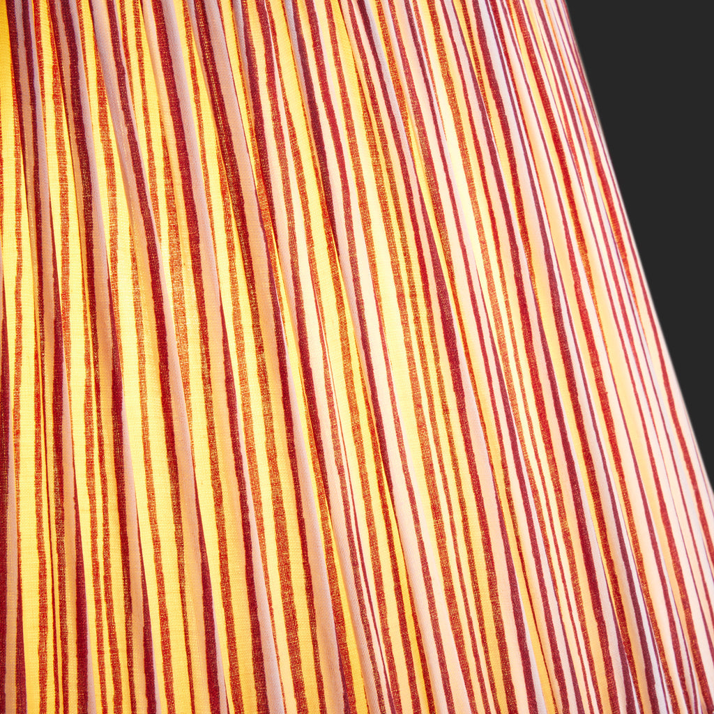16 inch straight empire shade in ruby candy stripe block