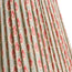 18 inch straight empire shade in aqua pink block printed Dotty gathered cotton by GP & J Baker