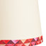 10 inch tall tapered shade in red card harlequin by Matthew Williamson