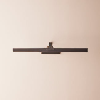 Larger Marcel cordless picture light in bronze finish