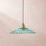 Eider pendant light in recycled green glass