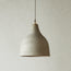 Large Soprano Pendant light in pale gray concrete