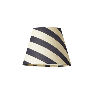 7 inch pendant shade in jet stripes hand painted card