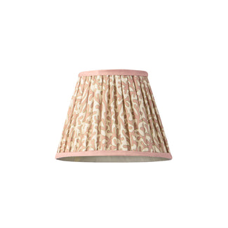 7 inch pendant shade in blush Tuffley gathered cotton by GP & J Baker