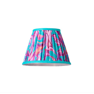 7 inch pendant shade in turquoise Disco Zebra by Matthew Williamson