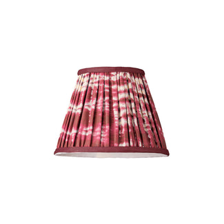 7 inch pendant shade in Crimson tie dyed cotton