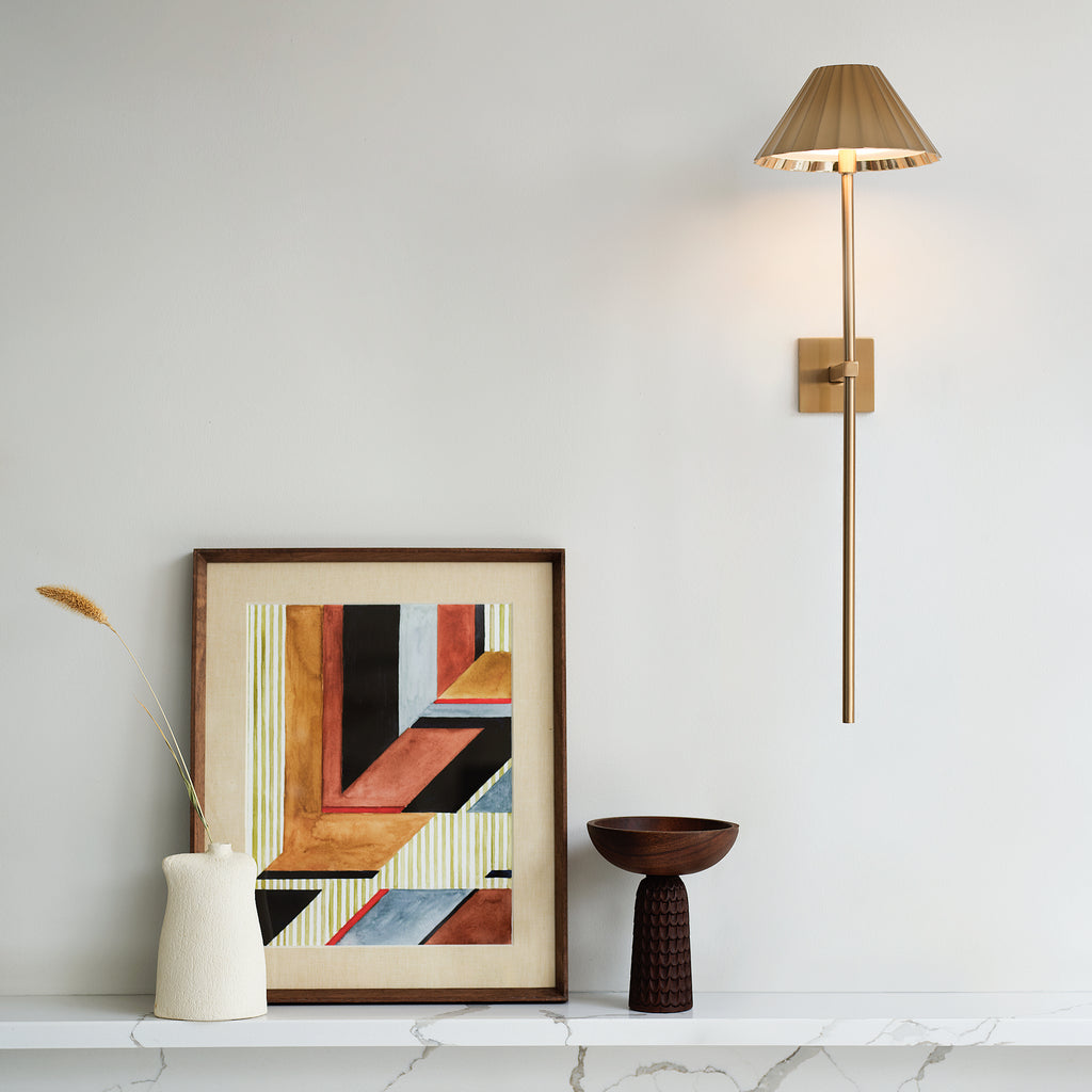 Pooky brass wall light cheap