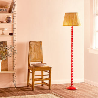 Lillee cordless standing lamp in red