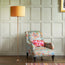 Wrappling floor lamp in antiqued brass