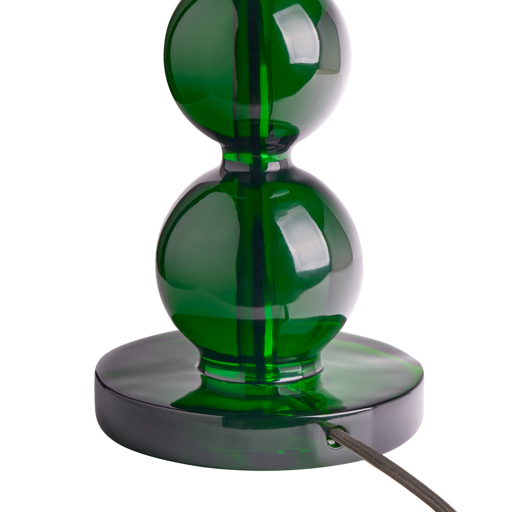 Aurora table lamp in green resin