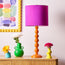 Lillee table lamp in burnt orange