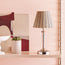 Amelia cordless table lamp in antiqued silver