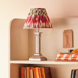 Freya cordless table lamp in antique silver