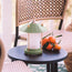 smaller Stefan cordless lantern in Moss by the Novogratz