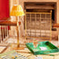 Trafalgar cordless table lamp in antique brass