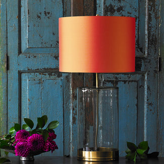 Larger Wisteria table lamp in clear glass