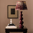 Larger Wobster table lamp in burgundy lacquered wood