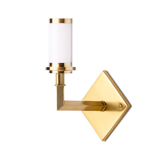 Wish cordless wall fixture in brass