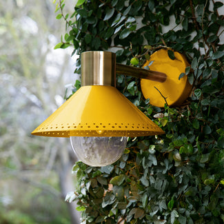 Agnes exterior wall sconce in Sand by the Novogratz