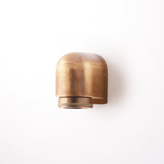Coram mast light in antiqued brass
