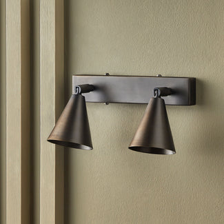 Double Crick spot light in bronze