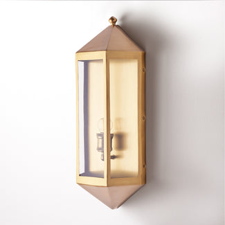 Cromer wall sconce in antiqued brass