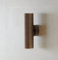Portreath up and down pillar light in antiqued brass