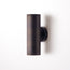Larger Portreath exterior wall sconce in aged bronze