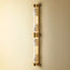 Rodtastic wall sconce in antiqued brass with glass rods