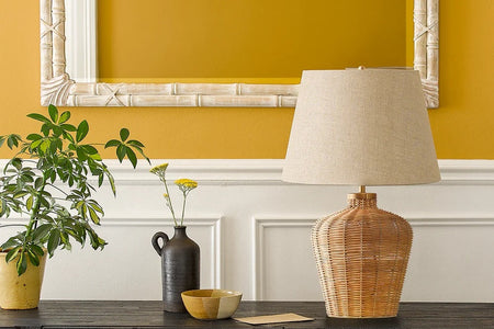 How to style a console table with lamps