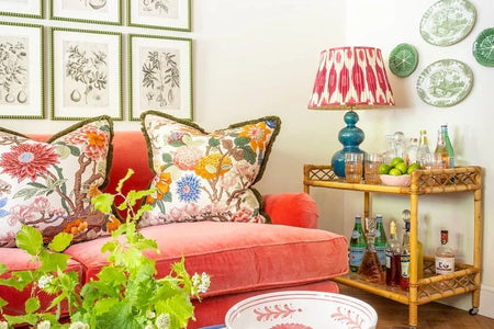 “The shade made me do it”: styling a room around one statement lamp shade