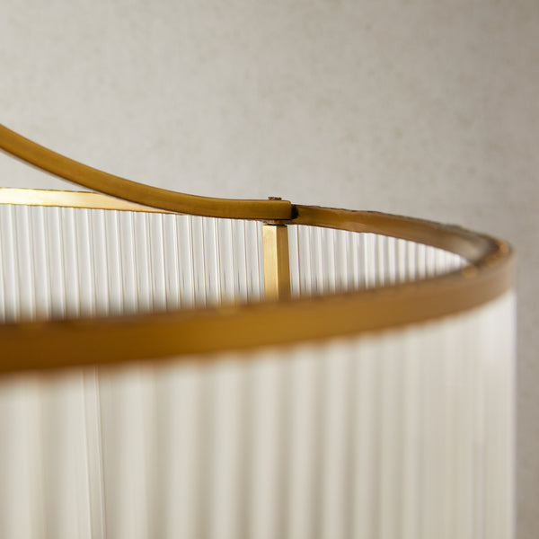 Negotiator　アユ Artemis Chandelier in antiqued brass with glass rods and