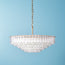 larger oldfield chandelier in clear glass