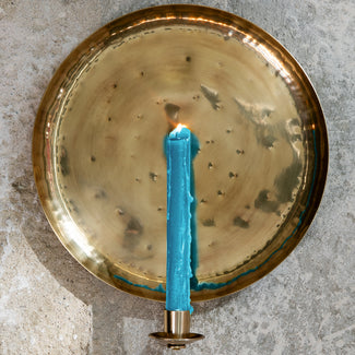 Dinner candles in denim by The Novogratz pack of 2